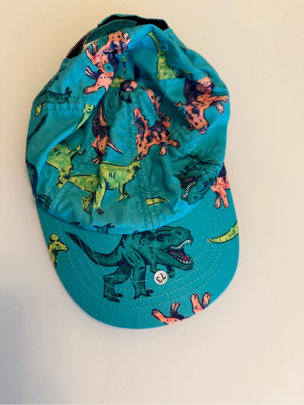 Bright Teal Dinosaur Kids Cap - Brand Unspecified 12/24